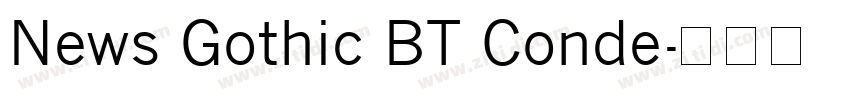 News Gothic BT Conde字体转换